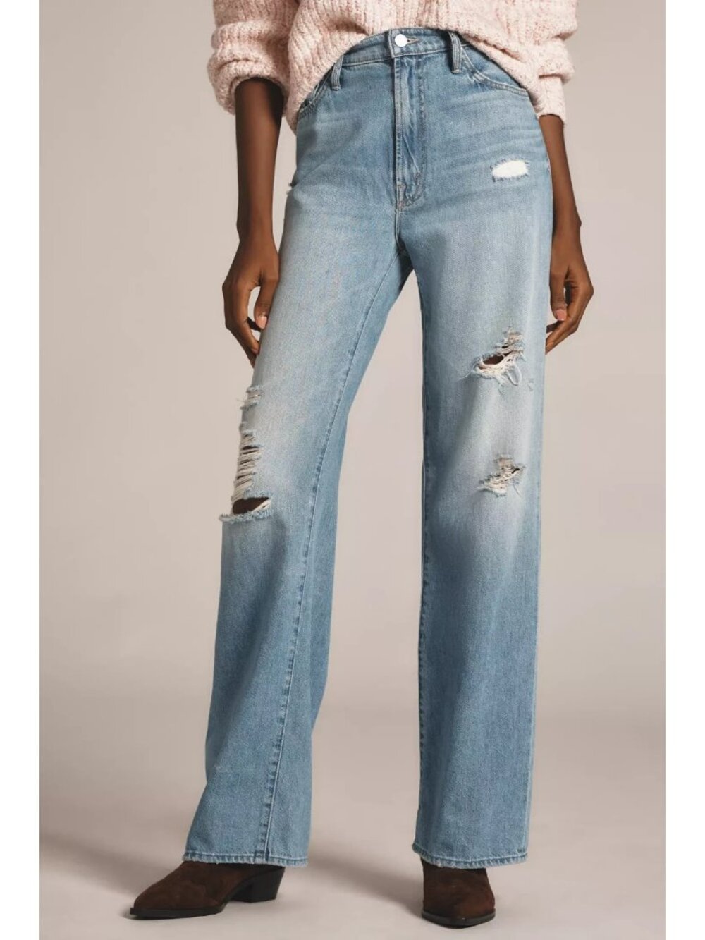 NWT Mother Lil Dodger Sneak in Tomorrow Always Knows Loose Wide Leg Jeans 28 - Picture 12 of 13